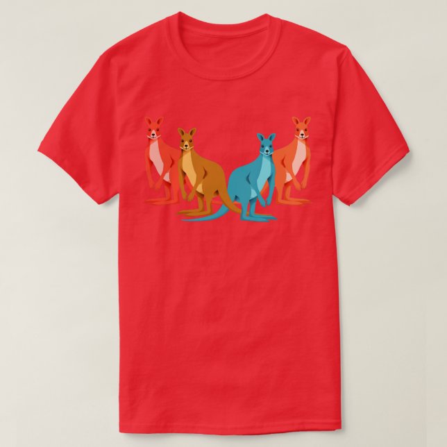 Australien Animal Kangaroo T-Shirt (Design vorne)