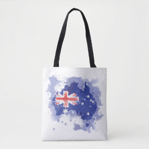 Australien-Aquarell-Karte Tasche