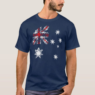 Australien auf blauem T-Shirt