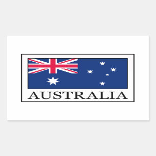 Australien-Aufkleber Rechteckiger Aufkleber