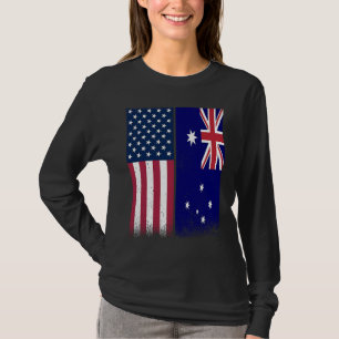 Australien australische amerikanische Flaggen sto T-Shirt