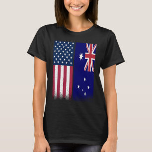 Australien australische amerikanische Flaggen sto T-Shirt