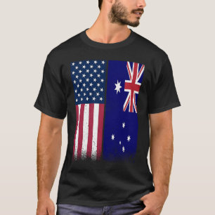 Australien australische amerikanische Flaggen sto T-Shirt