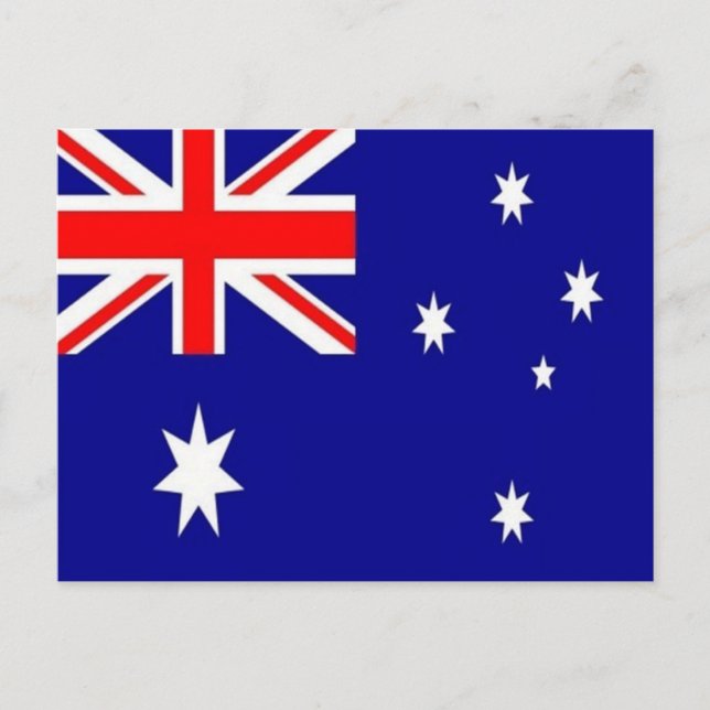 Australien - Australische Flagge - Postkarte (Vorderseite)