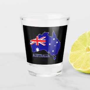 Australien - Australische Flagge Schnapsglas