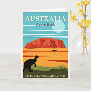 Australien, Ayers Rock, Karte