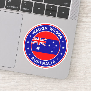 Australien, Badge von Wagga Wagga Aufkleber
