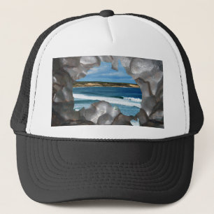 Australien Beach Metallic Map View, Trucker Hat Truckerkappe