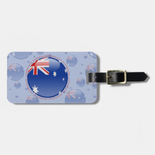 Australien-Blasen-Flagge Gepäckanhänger