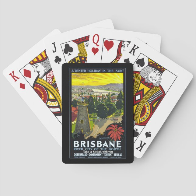 AUSTRALIEN BRISBANE DER 1930er Jahre Spielkarten (Rückseite)