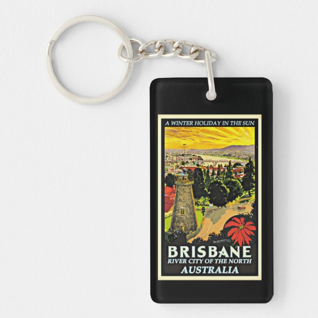 Australien-Brisbane, ein Winterurlaub, Schlüsselanhänger (Vorderseite)