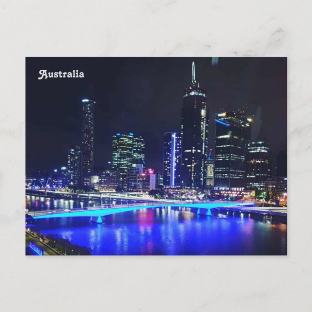 Australien, Brisbane River, Brisbane, Queensland Postkarte (Vorderseite)