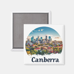 Australien Canberra Stadt Sonnenuntergang 🌅 Magnet