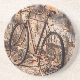 Australien, Clare Valley, Sevenhill, altes Fahrrad Getränkeuntersetzer