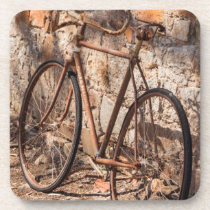 Australien, Clare Valley, Sevenhill, altes Fahrrad Getränkeuntersetzer
