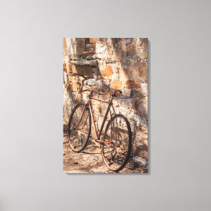 Australien, Clare Valley, Sevenhill, altes Fahrrad Leinwanddruck