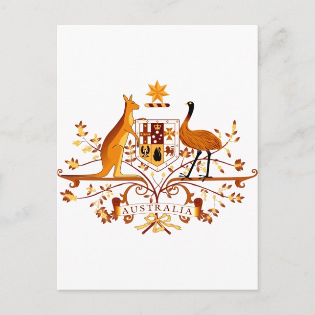 Australien COA Brown Postkarte (Vorderseite)