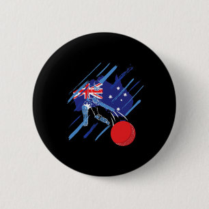 Australien Cricket-Fan oder Spieler Button