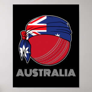 Australien Cricket Kit Australischer International Poster
