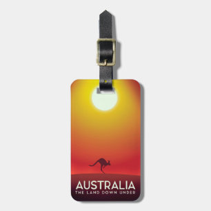 Australien "Das Land unter dem" Urlaubsdruck. Gepäckanhänger