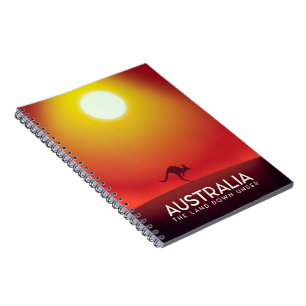 Australien "Das Land unter dem" Urlaubsdruck. Notizblock