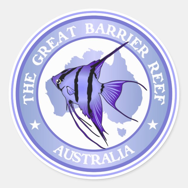 Australien - Das Riff der Großen Barriere Runder Aufkleber (Vorderseite)