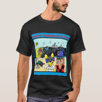 Australien Day Cartoon T - Shirt Mick und Hoppa