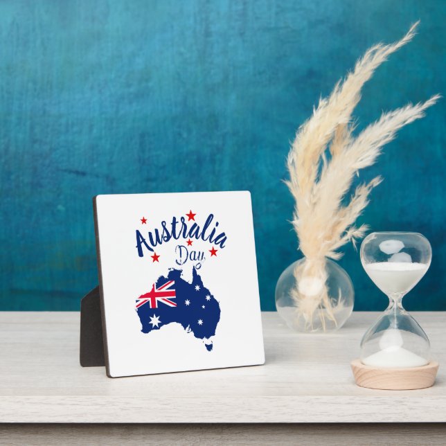 Australien Day Red Blue und White Fotoplatte (InSitu)