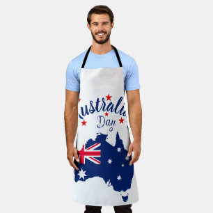 Australien Day Red Blue und White Schürze