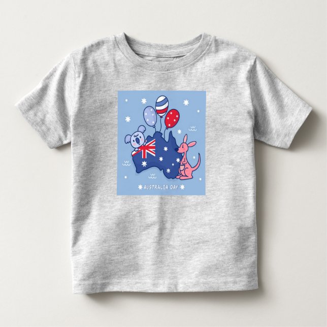 Australien Day T-Shirts für Kinder und Erwachsene (Vorderseite)