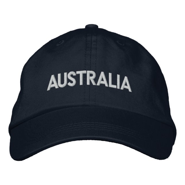 AUSTRALIEN Downunder Patriotic Design Bestickte Kappe (Vorderseite)