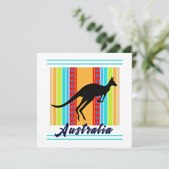 Australien Einladung (Stehend Vorderseite)