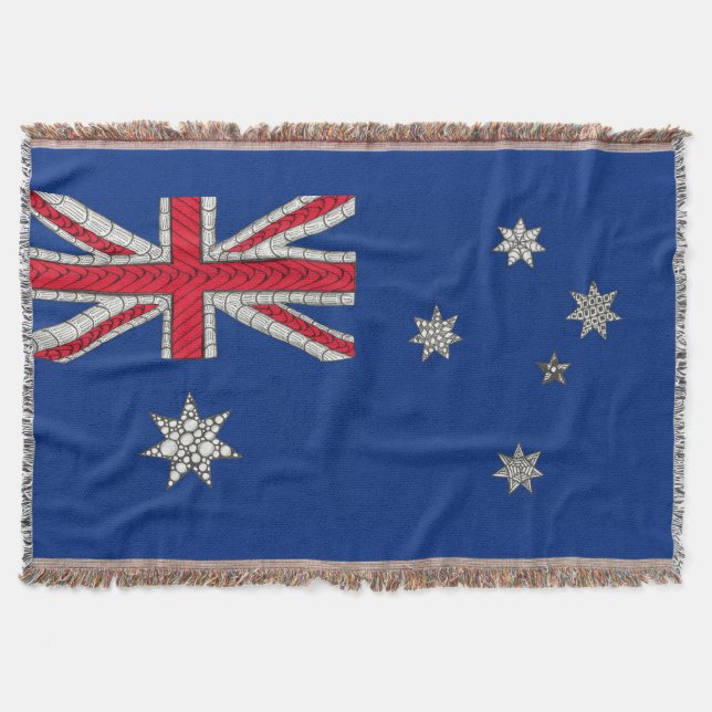 Australien Einzigartige Flag Art Original Souvenir Decke (Vorderseite)