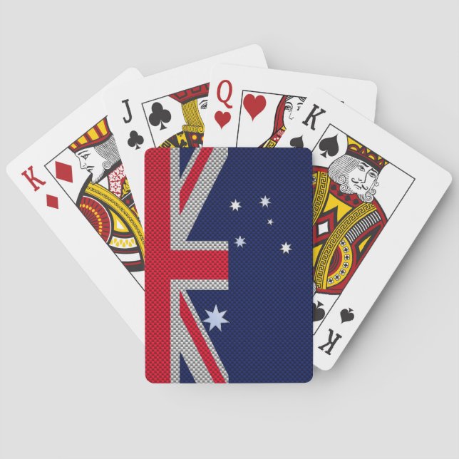 Australien-Entwurf in der Spielkarten (Rückseite)