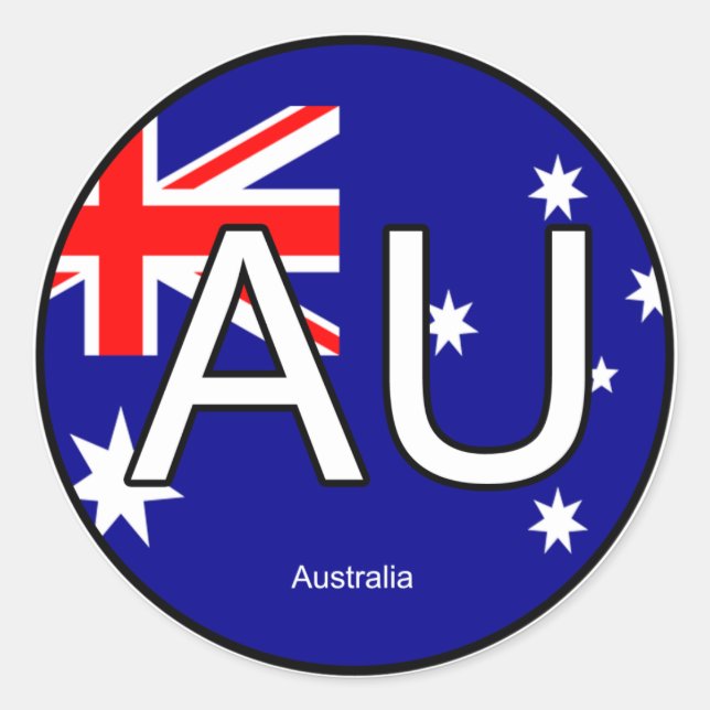 Australien Euro Sticker (Vorderseite)