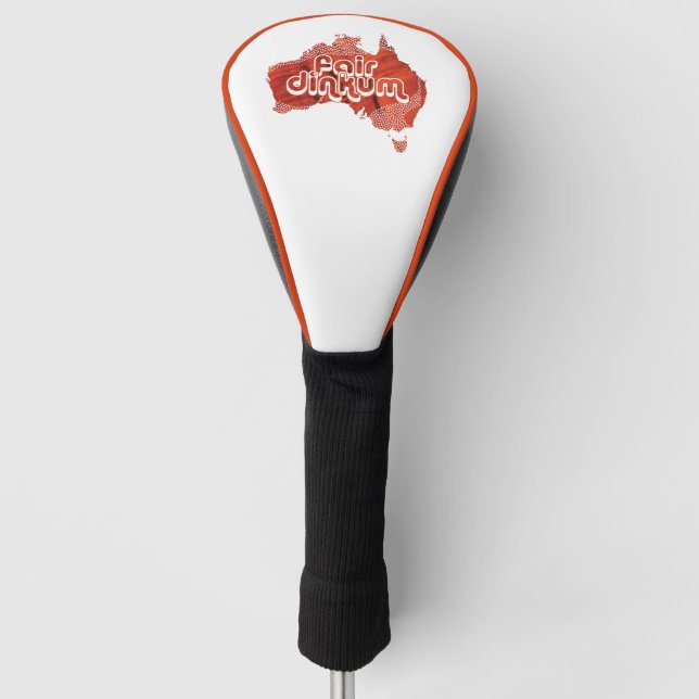 AUSTRALIEN FAIR DINKUM GOLF HEADCOVER (Vorderseite)