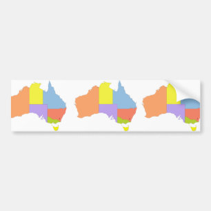 Australien-Farbkarte, Australien Autoaufkleber