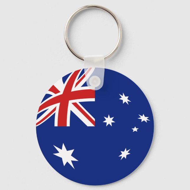 Australien Fisheye Flag Schlüsselanhänger (Vorderseite)