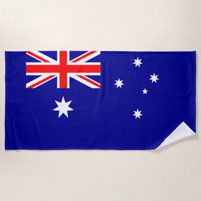 Australien Flag Beach Tower Strandtuch (Vorderseite)