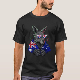 Australien Flagge Australisches Känguru T-Shirt