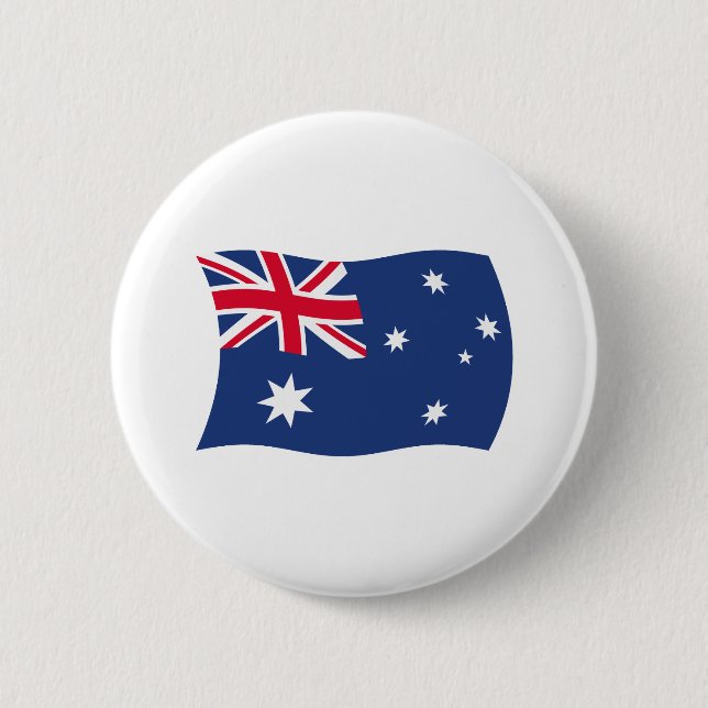 Australien-Flagge-Button Button (Vorderseite)