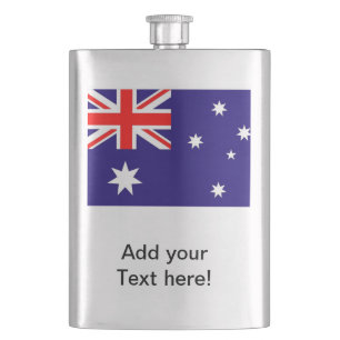 Australien-Flagge Flachmann