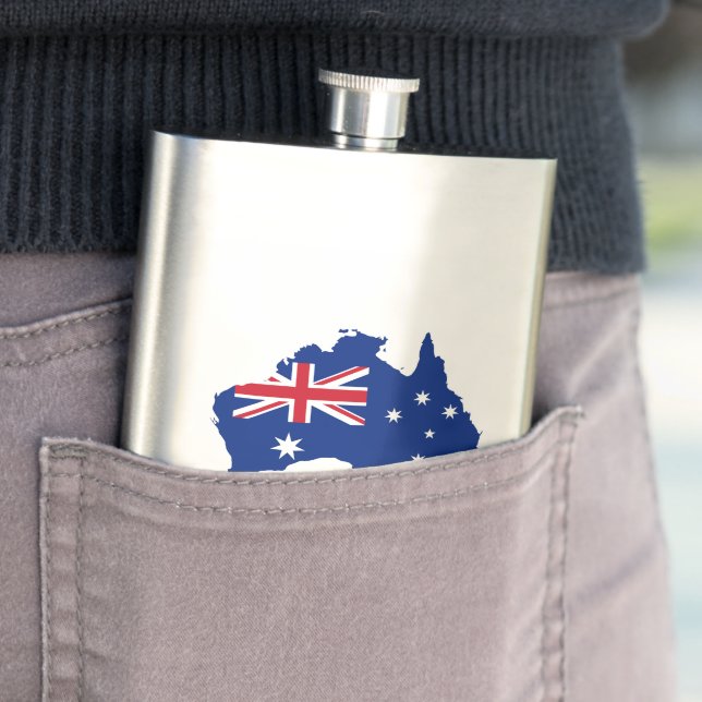 Australien-Flagge Flachmann (Beispiel)