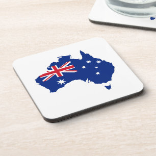 Australien-Flagge Getränkeuntersetzer