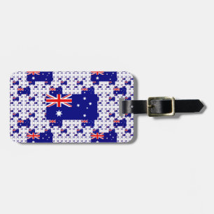 Australien Flagge in mehreren farbenfrohen Ebenen Gepäckanhänger