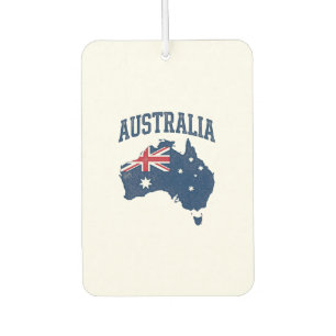 Australien Flagge Karte Vintage abgenutzt Grafik_1 Autolufterfrischer