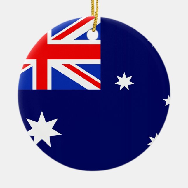 Australien-Flagge Keramik Ornament (Vorne)