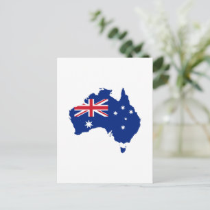 Australien-Flagge Postkarte