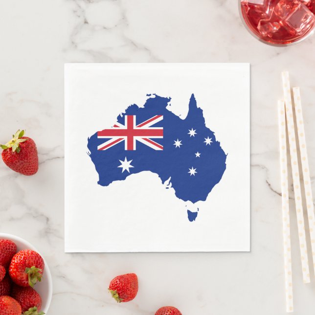Australien-Flagge Serviette (Beispiel)