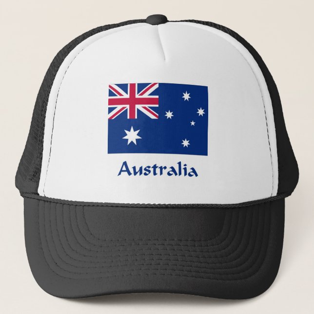 Australien-Flagge Truckerkappe (Vorderseite)